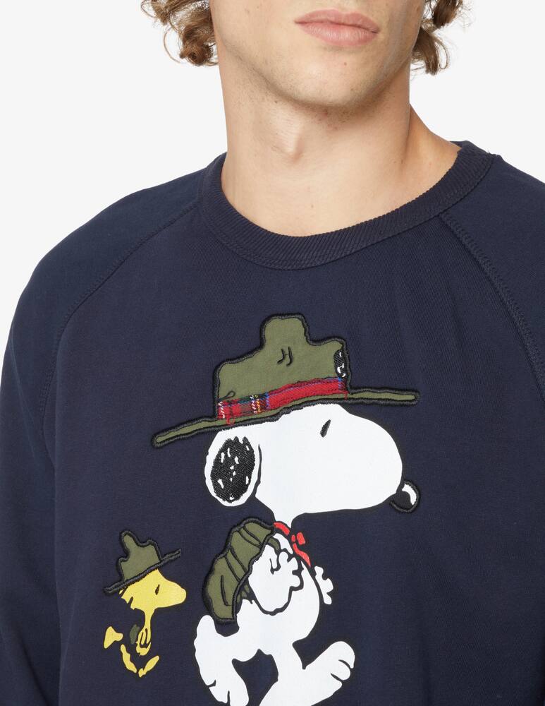 rinascente In The Box Snoopy boy scout roundneck sweatshirt - Blue