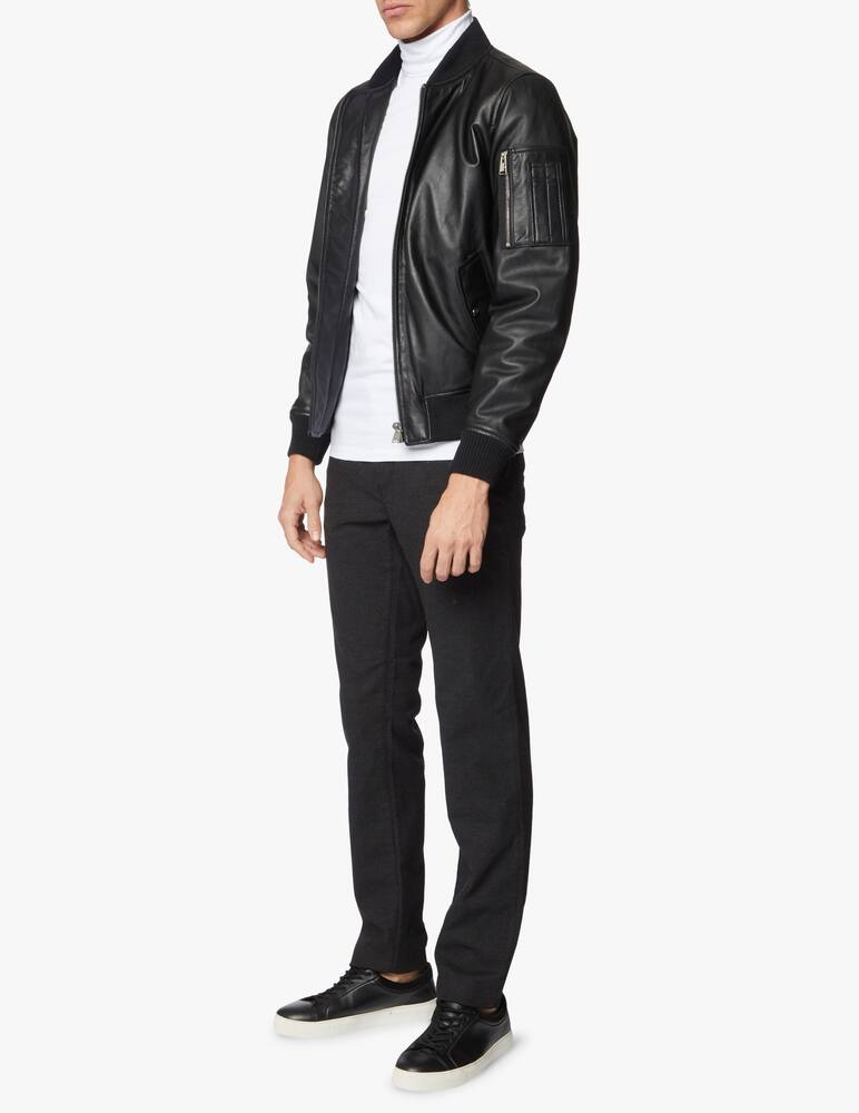 rinascente Trussardi Padded shiny leather bomber