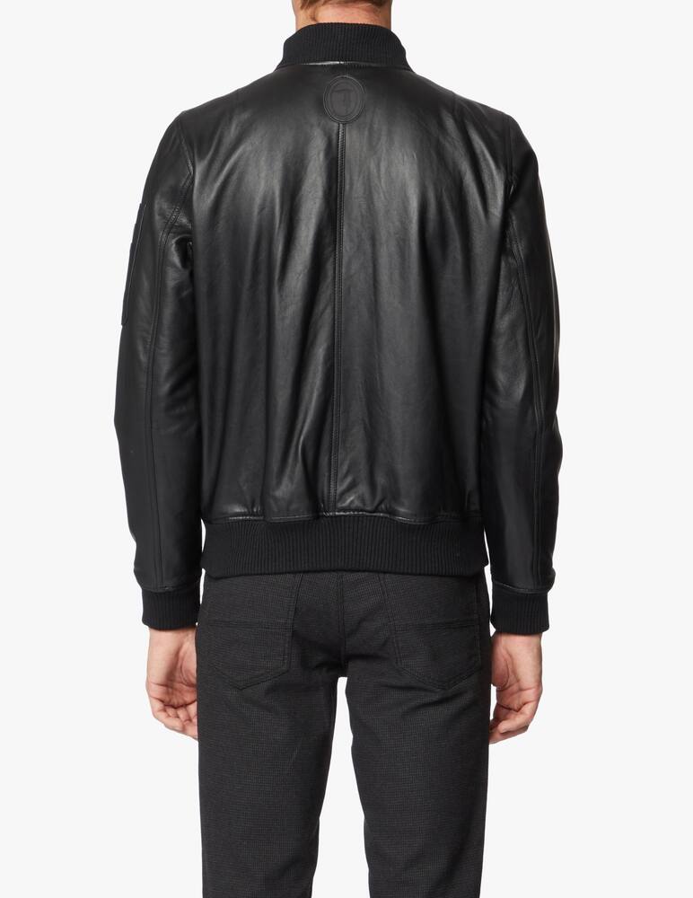 rinascente Trussardi Padded shiny leather bomber