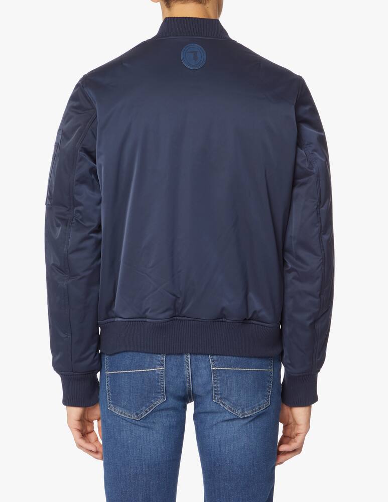 rinascente Trussardi Techno satin bomber
