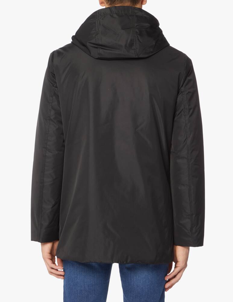 rinascente Trussardi Padded nylon waterproof long jacket