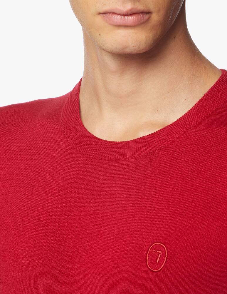 rinascente Trussardi Regular  viscosa  roundneck sweater