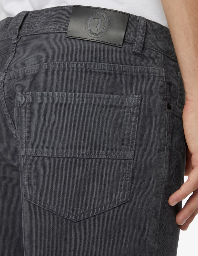 rinascente Trussardi Pantalone 5 tasche 380 velluto 1000r - Grigio