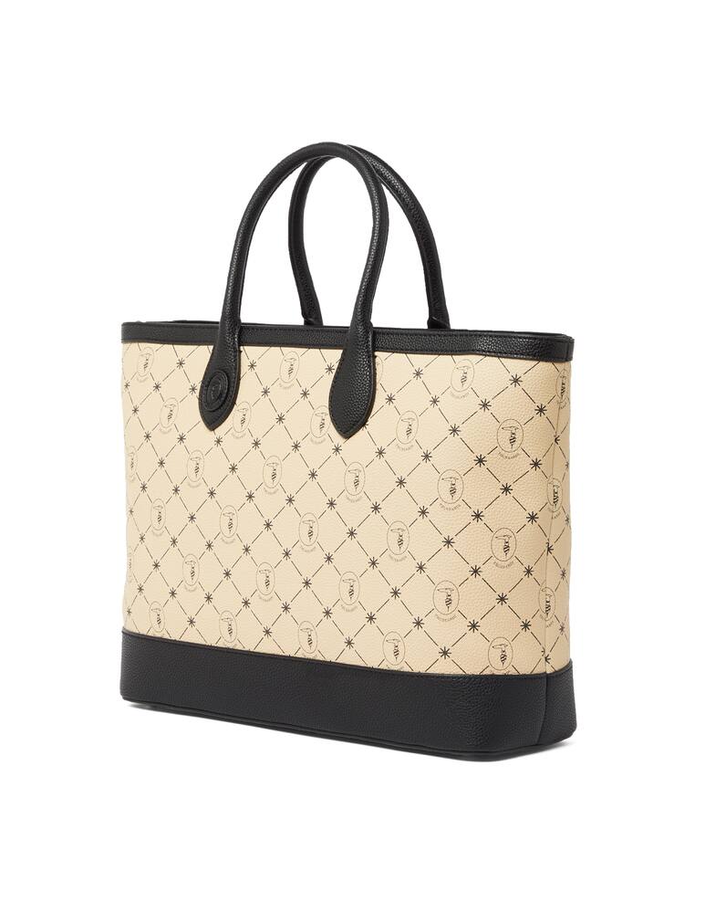 rinascente Trussardi Borsa shopper con monogramma Clavel - beige