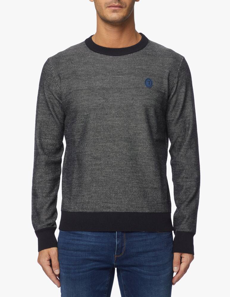 rinascente Trussardi Wool blend regular roundneck sweater
