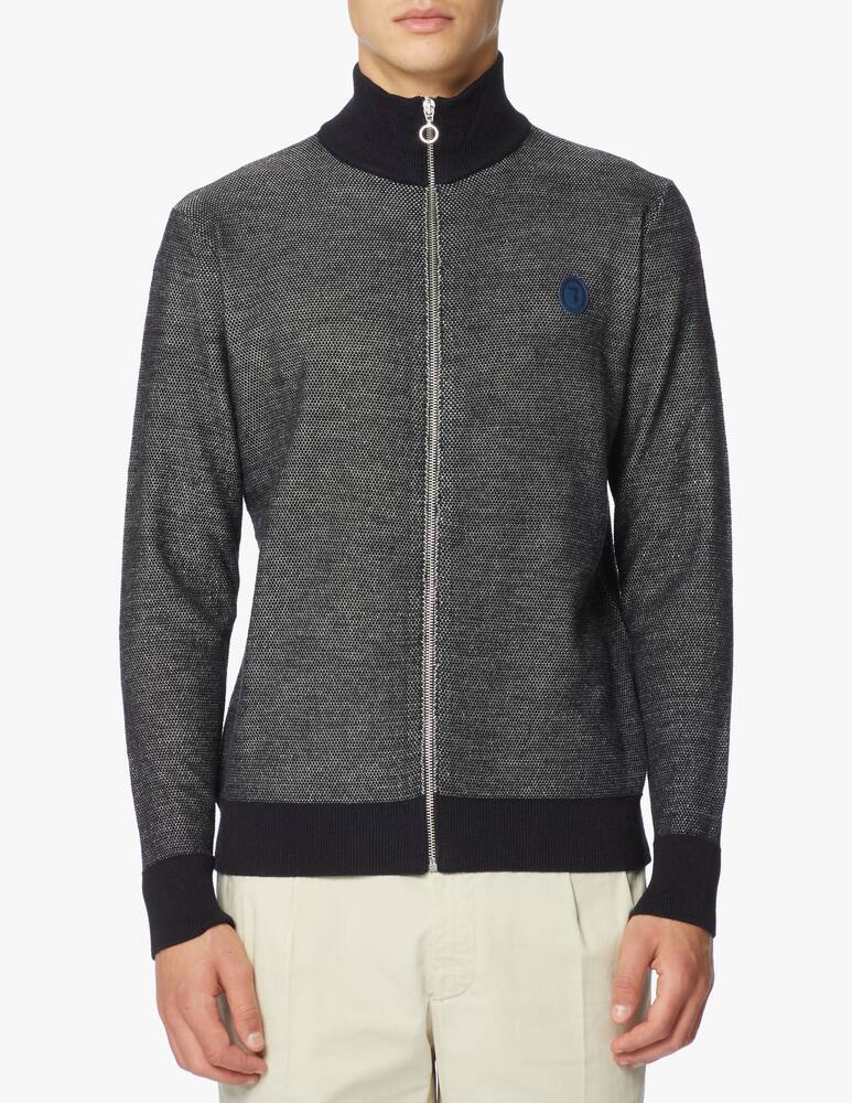rinascente Trussardi Cardigan in lana con zip