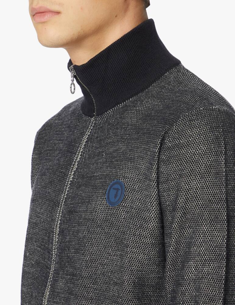 rinascente Trussardi Cardigan in lana con zip