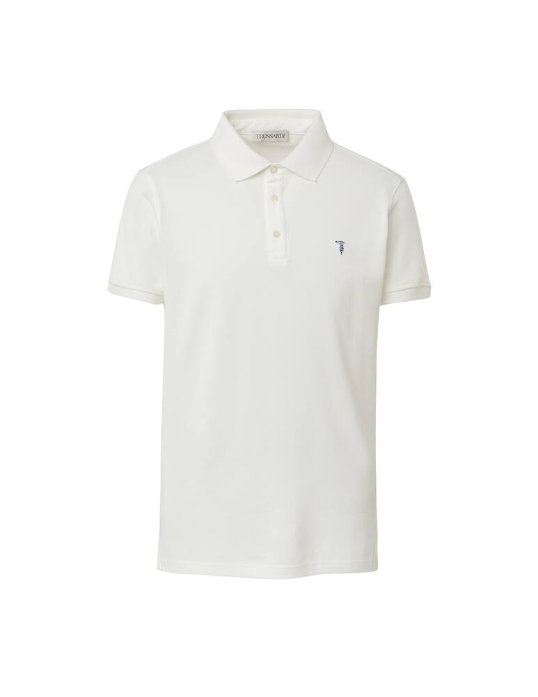 rinascente Trussardi Polo mini levriero - bianco