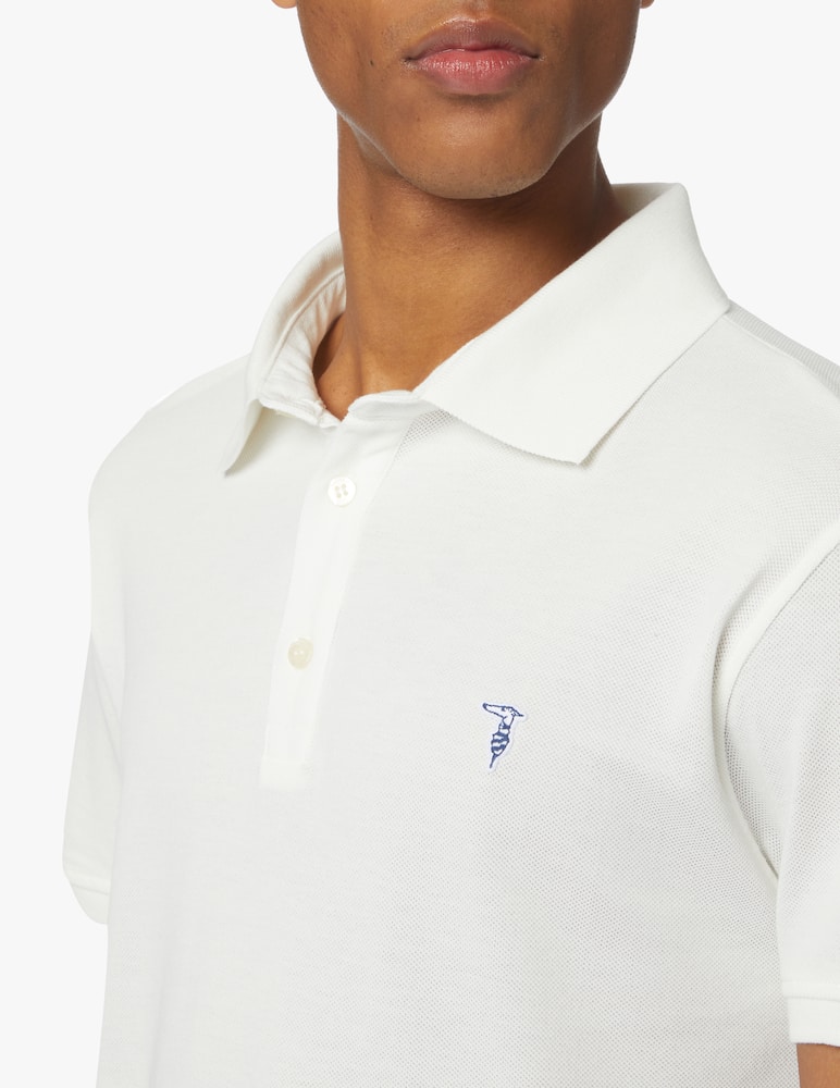 rinascente Trussardi Polo mini levriero - bianco