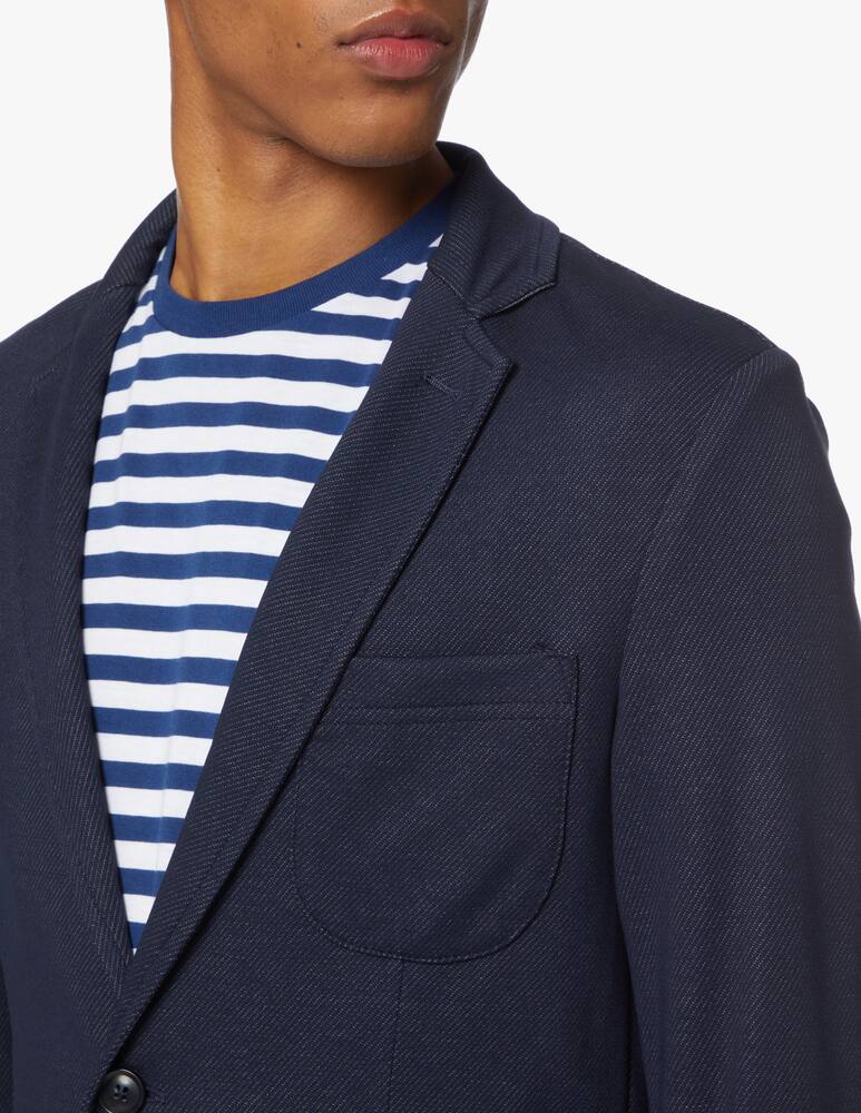 rinascente Trussardi Blazer jersey diagonale - blu