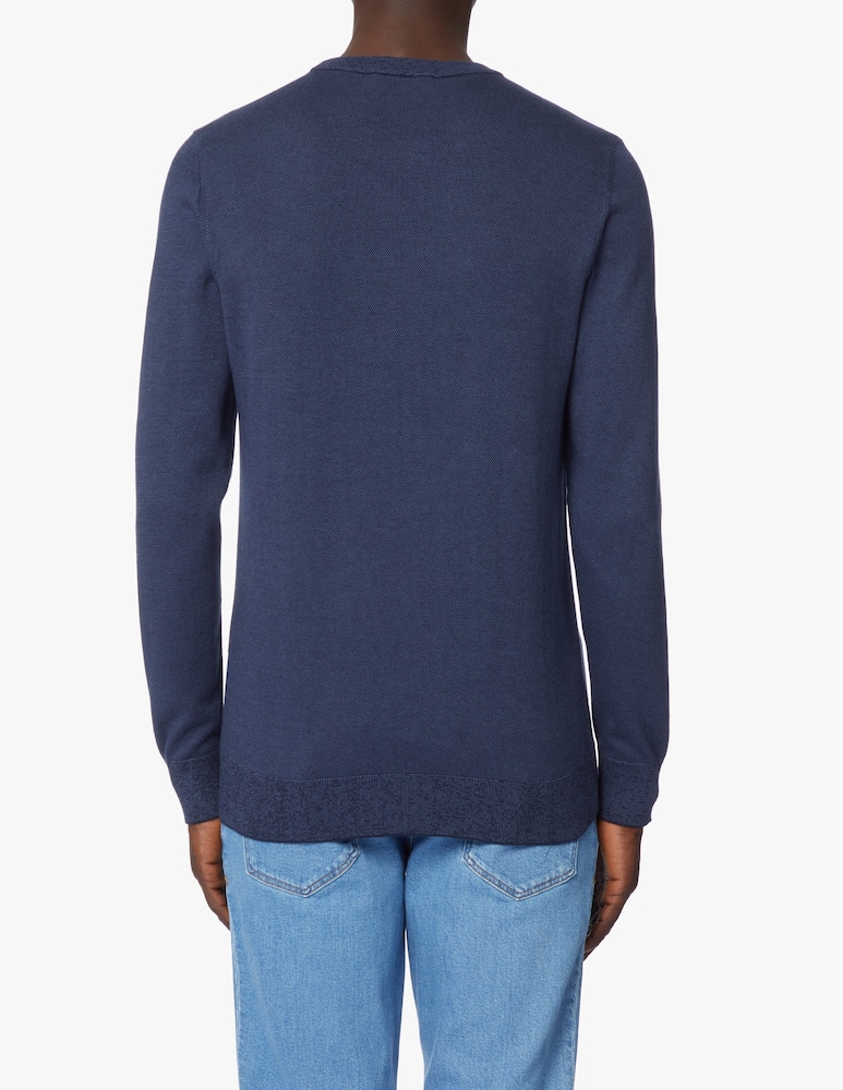 Trussardi Maglia girocollo punto riso mini levriero - blu - immagine 4 Trussardi Maglia girocollo punto riso mini levriero - blu - immagine 4