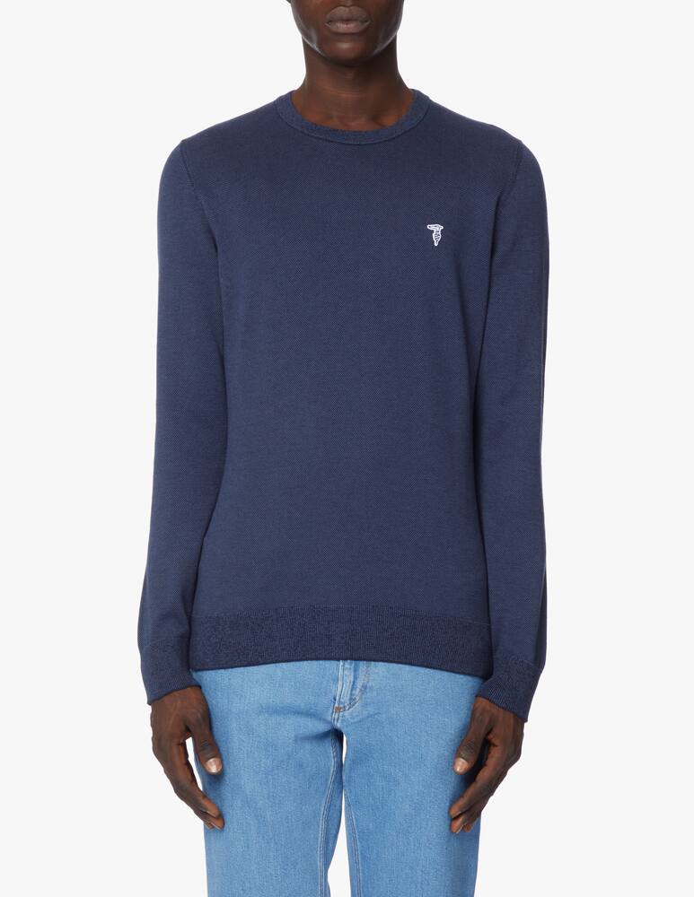 rinascente Trussardi Mini greyhound rice point sweater - blue