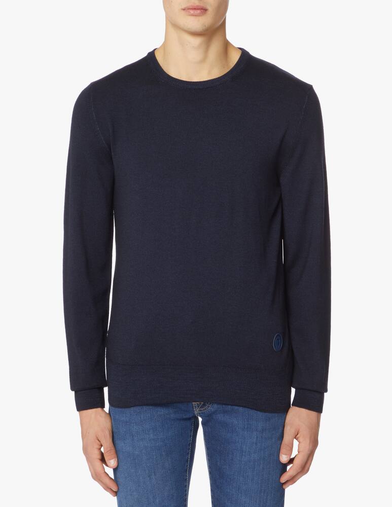 rinascente Trussardi Pure wool vintage dyed roundneck sweater