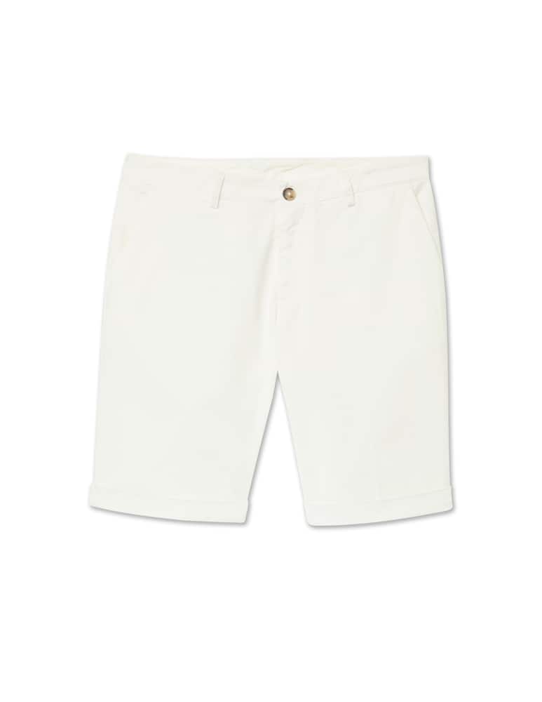 Trussardi Gabardine chino short - white - picture 5 Trussardi Gabardine chino short - white - picture 5