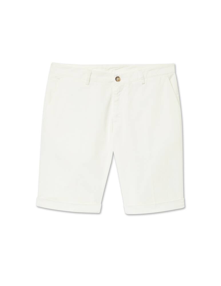 rinascente Trussardi Bermuda chino gabardina - bianco