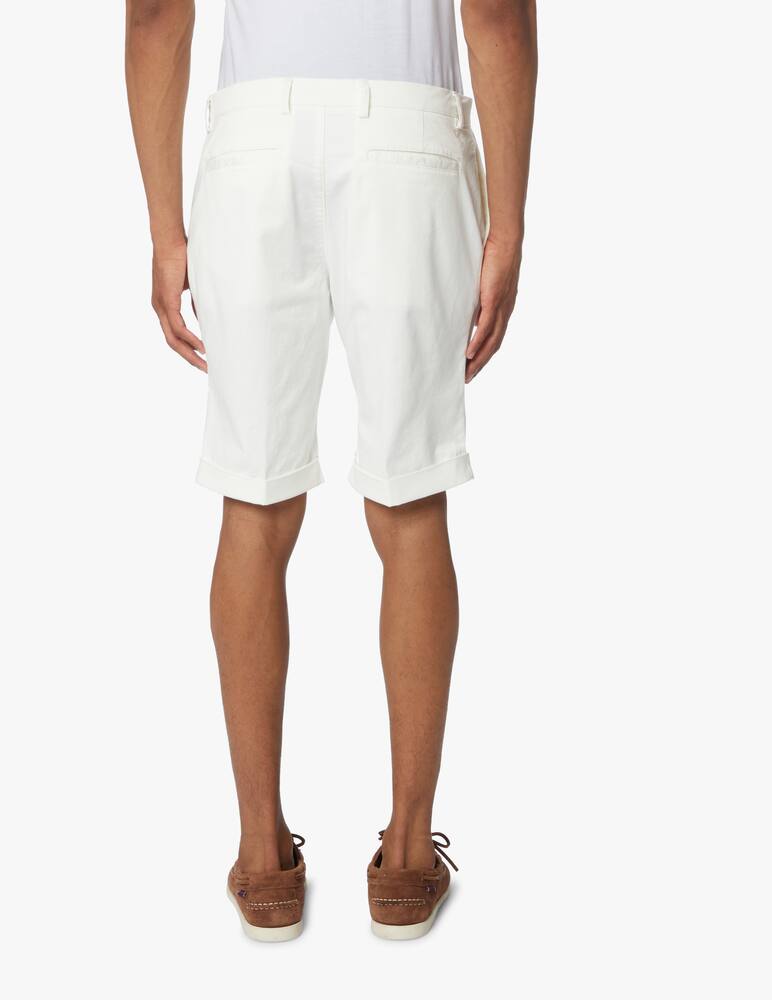 rinascente Trussardi Bermuda chino gabardina - bianco
