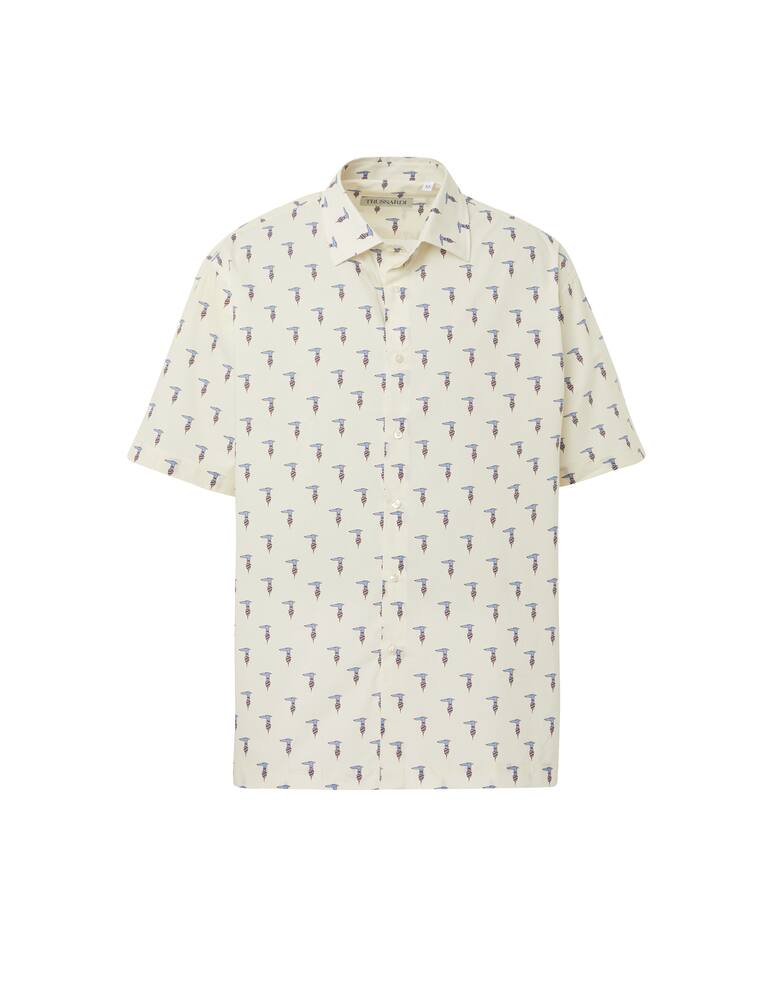 rinascente Trussardi Camicia manica corta fantasia levrieri - multicolor