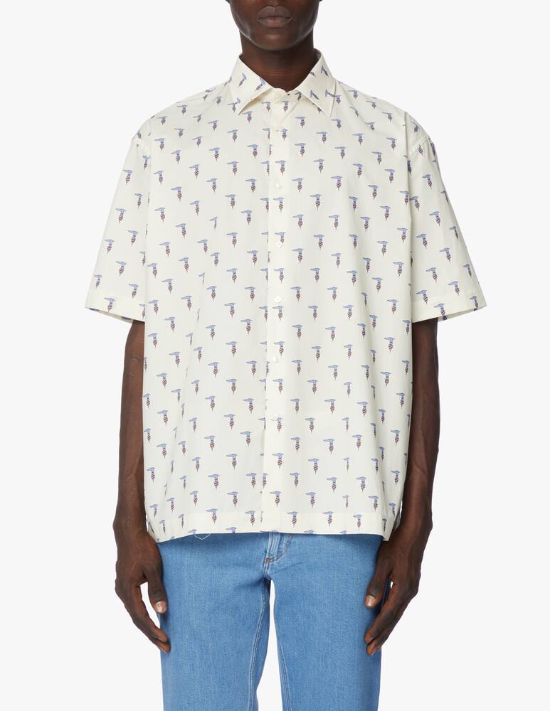 Trussardi Greyhound pattern short sleeve shirt - multi - picture 1 Trussardi Greyhound pattern short sleeve shirt - multi - picture 1