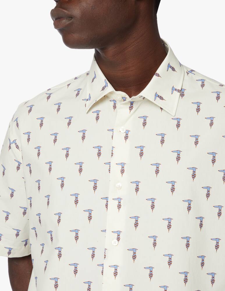 Trussardi Greyhound pattern short sleeve shirt - multi - picture 4 Trussardi Greyhound pattern short sleeve shirt - multi - picture 4