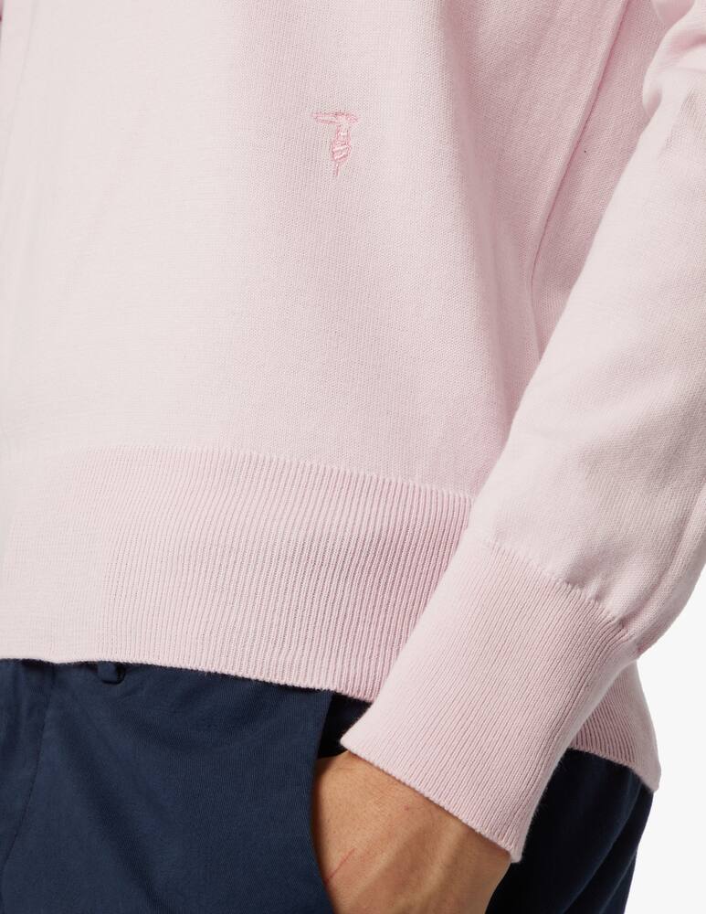 rinascente Trussardi Cotton basic roundneck sweater - pink
