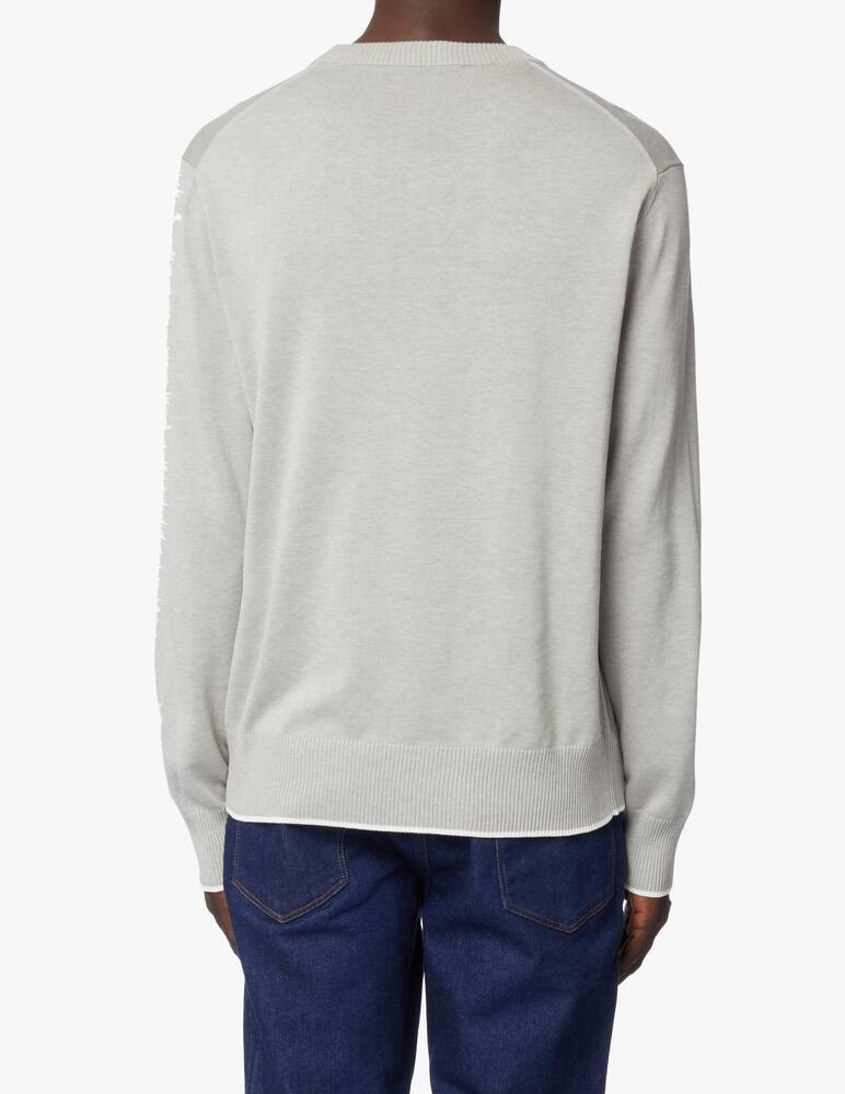 rinascente Trussardi Cotton silk roundneck sweater - grey