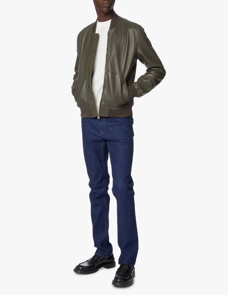 rinascente Trussardi Leather bomber jacket - green