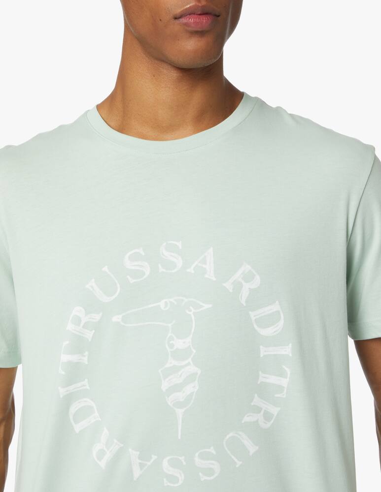 Trussardi Circle greyhound t-shirt - green - picture 4 Trussardi Circle greyhound t-shirt - green - picture 4