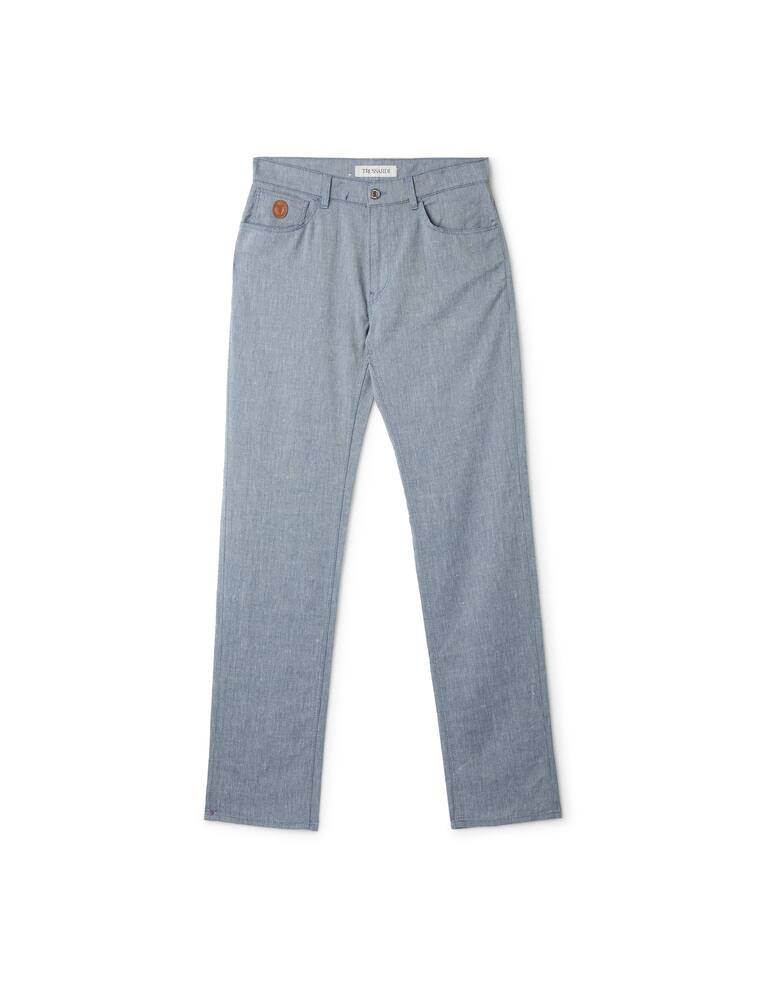 rinascente Trussardi Linen mix 5pocket pant - light blue