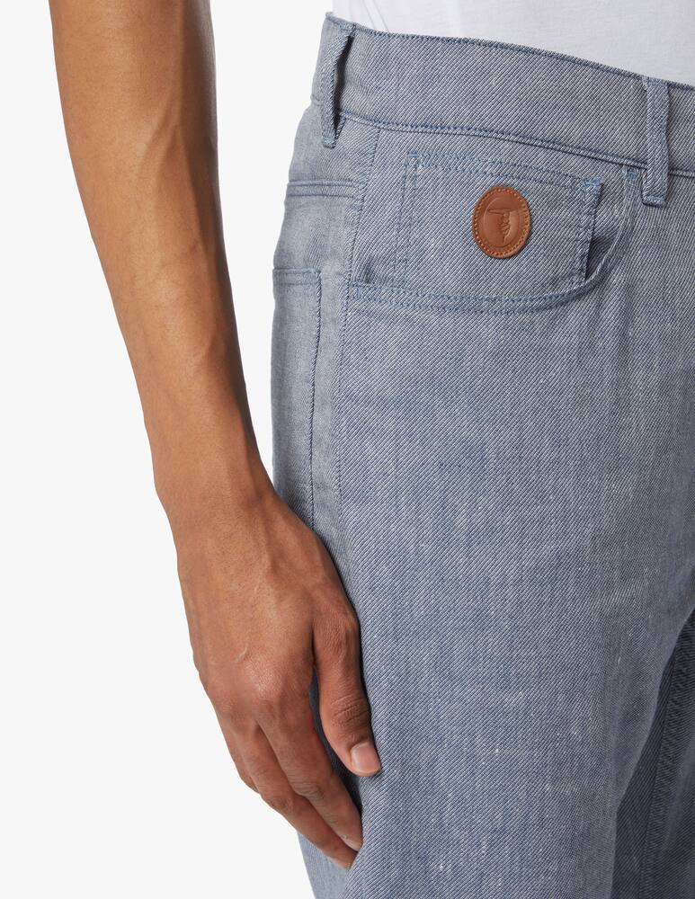 rinascente Trussardi Linen mix 5pocket pant - light blue