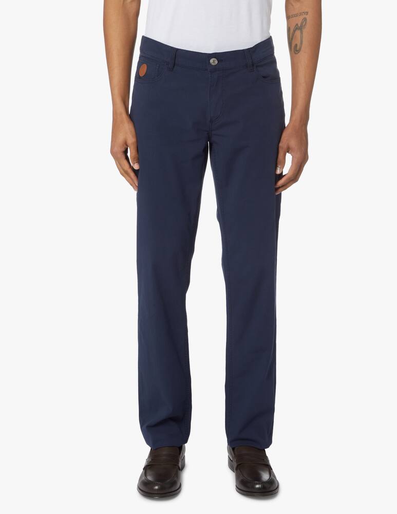 rinascente Trussardi Pantalone 5tasche 370 light canvas - blu