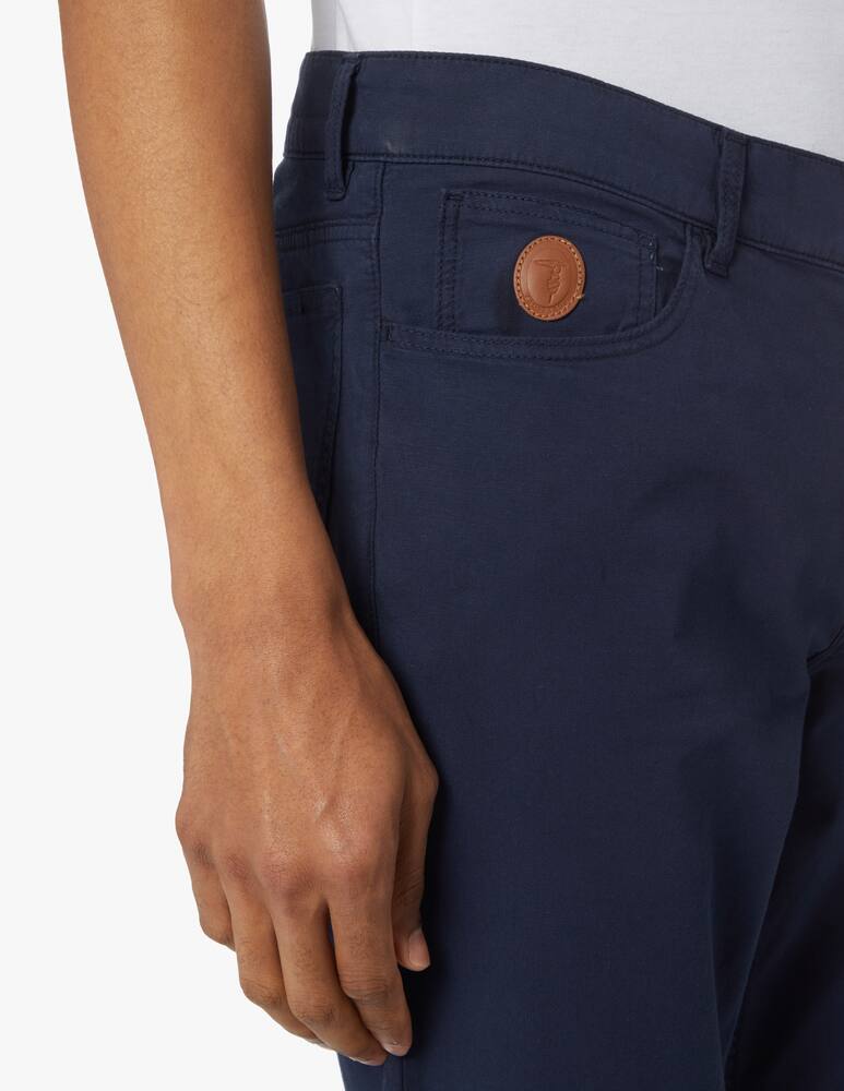 rinascente Trussardi Pantalone 5tasche 370 light canvas - blu