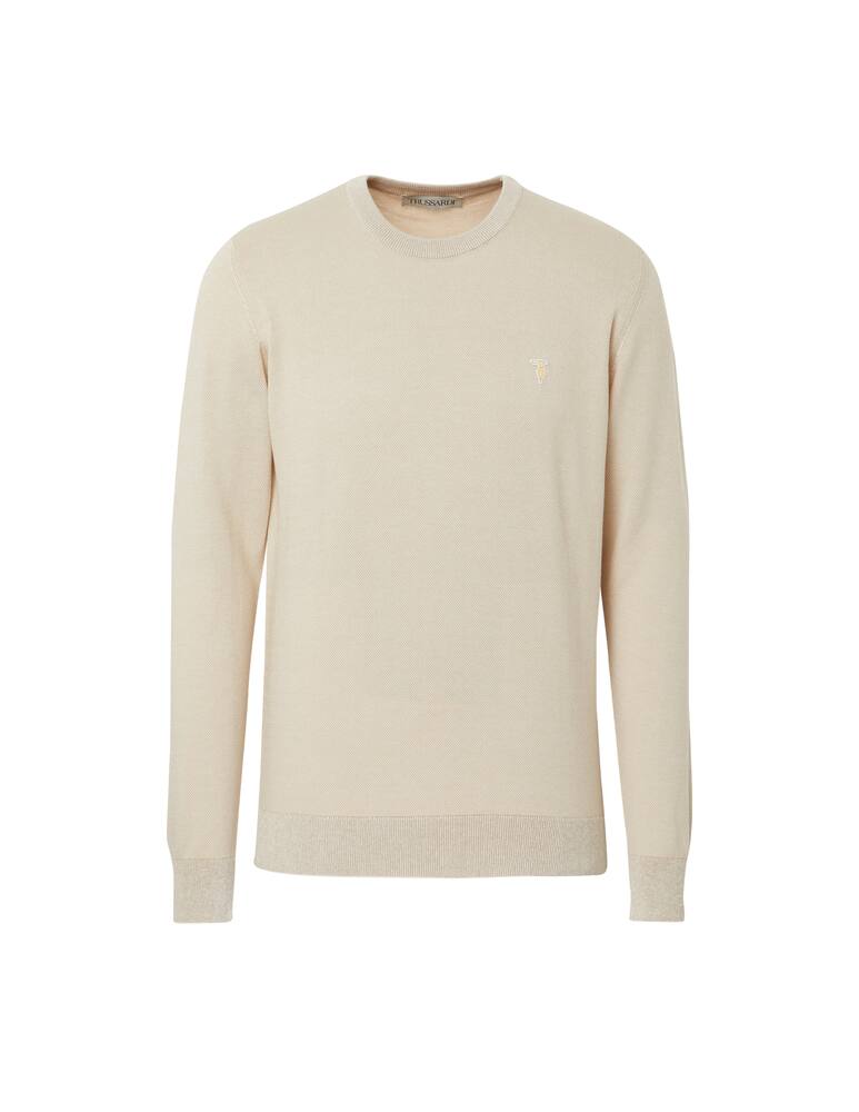 rinascente Trussardi Mini greyhound rice point sweater - beige