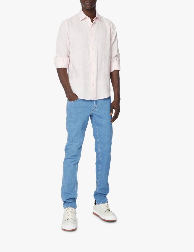 rinascente Trussardi Camicia manica lunga in lino - rosa