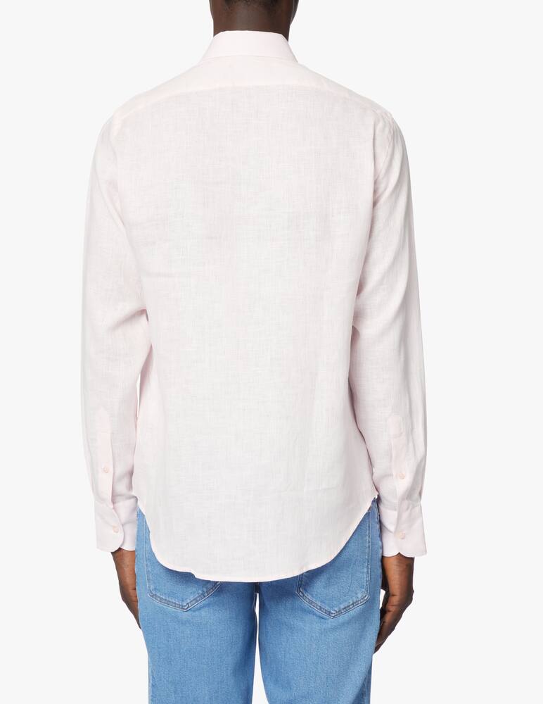 rinascente Trussardi Camicia manica lunga in lino - rosa