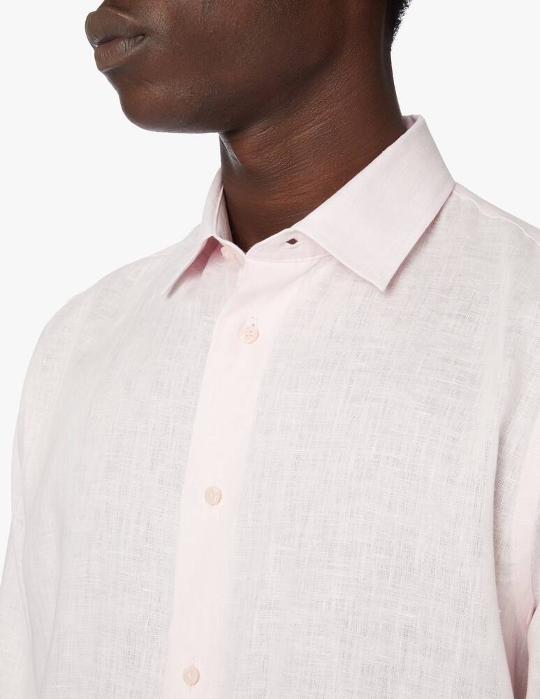 rinascente Trussardi Camicia manica lunga in lino - rosa