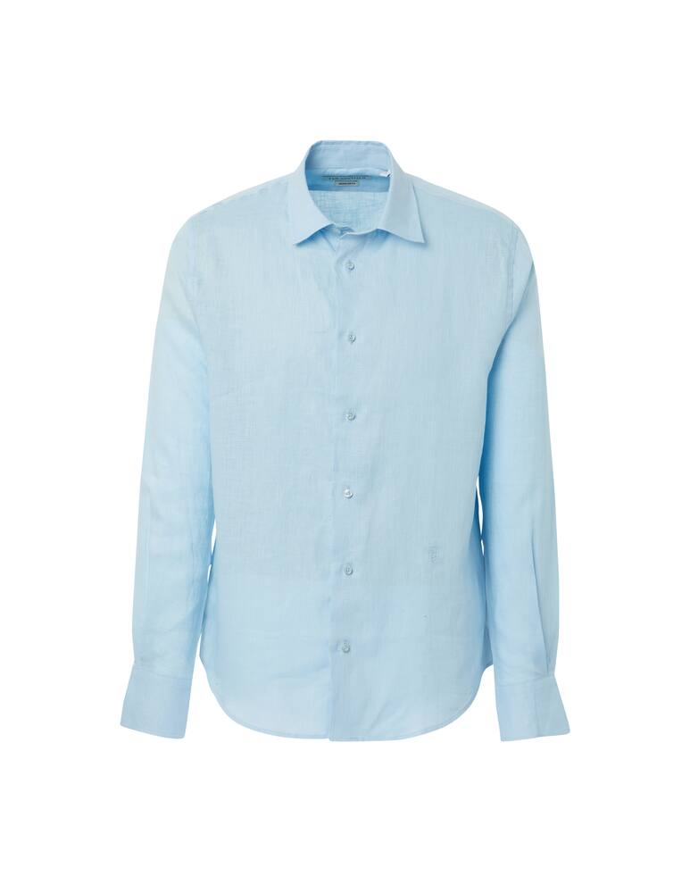 rinascente Trussardi Camicia manica lunga in lino - azzurro
