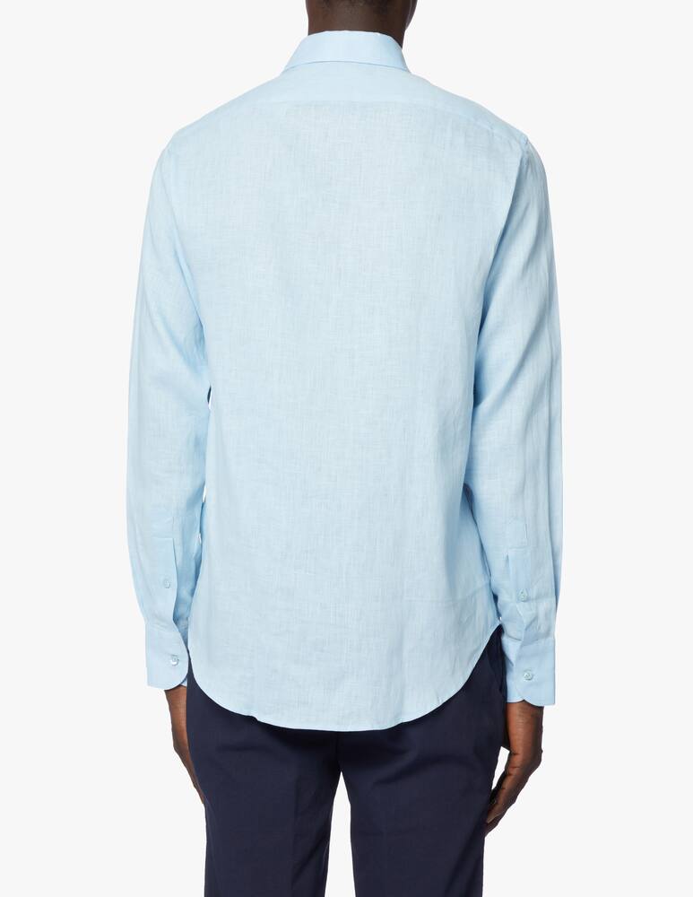 rinascente Trussardi Camicia manica lunga in lino - azzurro