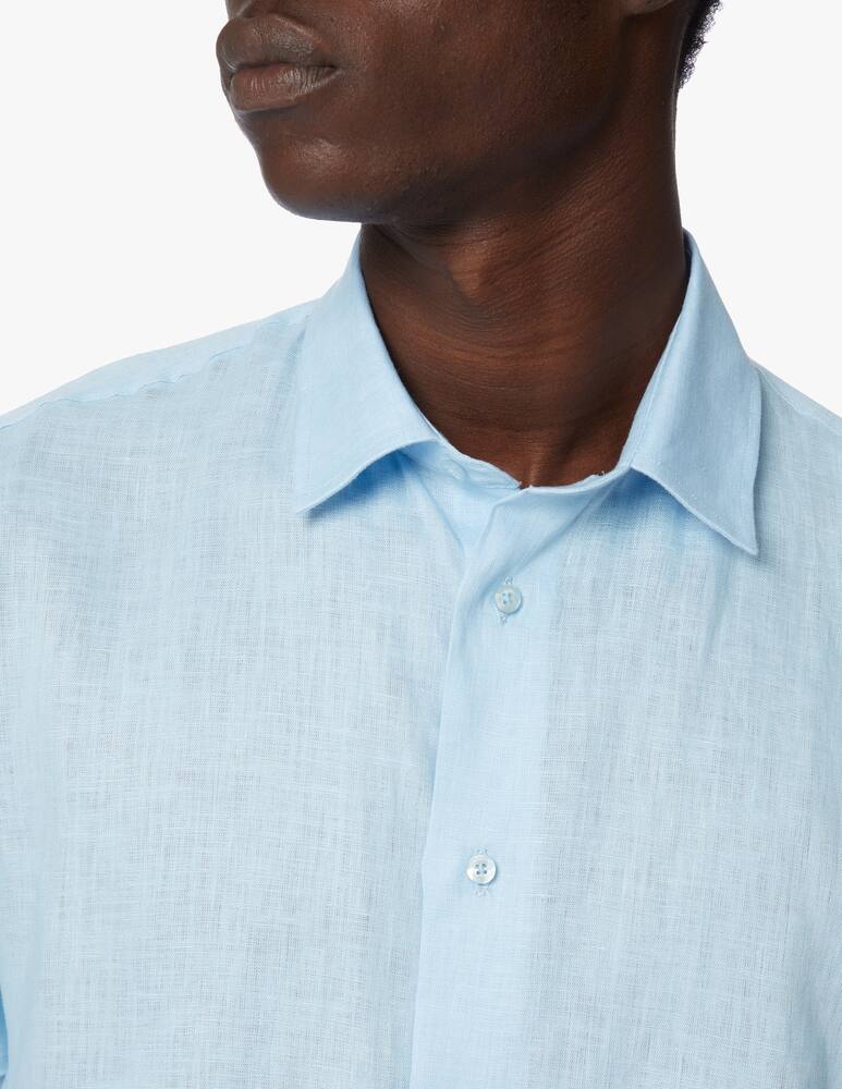 rinascente Trussardi Camicia manica lunga in lino - azzurro