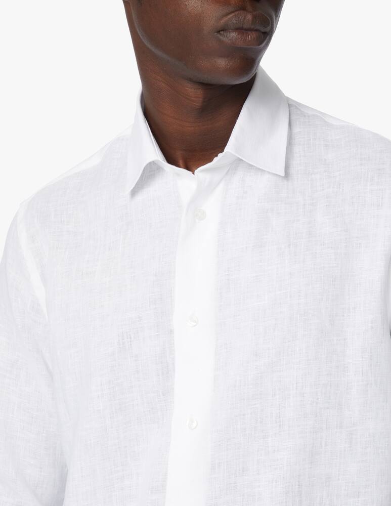 rinascente Trussardi Camicia manica lunga in lino - bianco