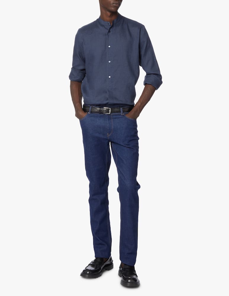 rinascente Trussardi Camicia manica lunga in lino - blu