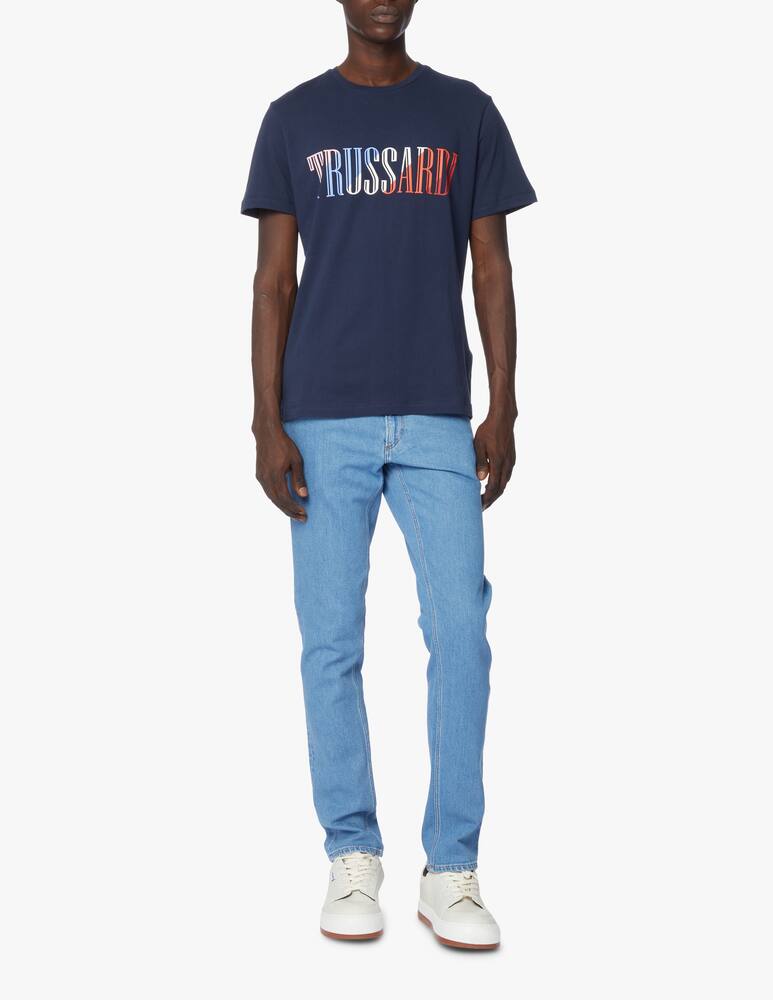 rinascente Trussardi Maglietta girocollo color - blu