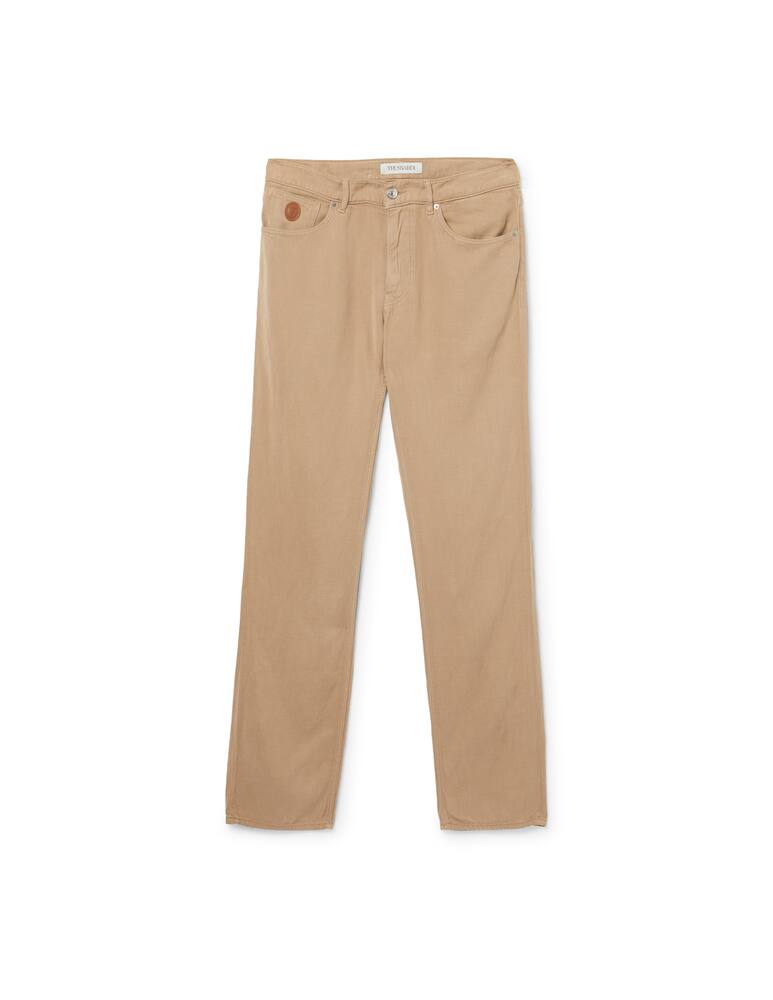 rinascente Trussardi Linen tencel mix 5pocket pant - brown