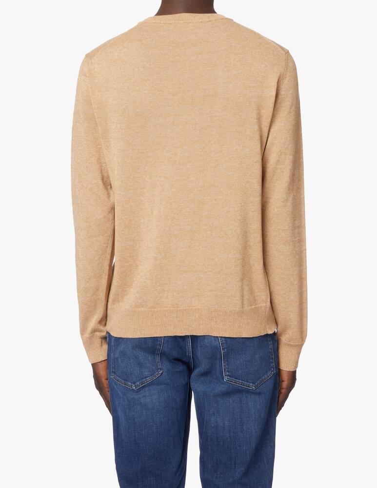 Trussardi Maglione girocollo misto lino - beige - immagine 4 Trussardi Maglione girocollo misto lino - beige - immagine 4