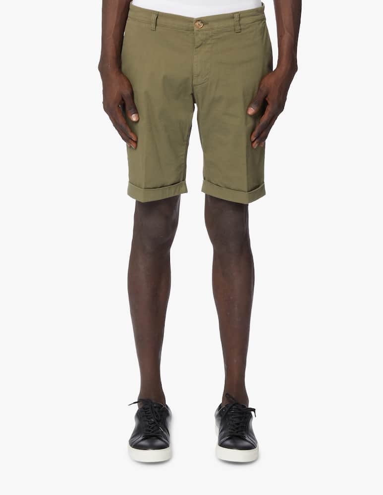 rinascente Trussardi Pantaloni corti chino piquet - oliva