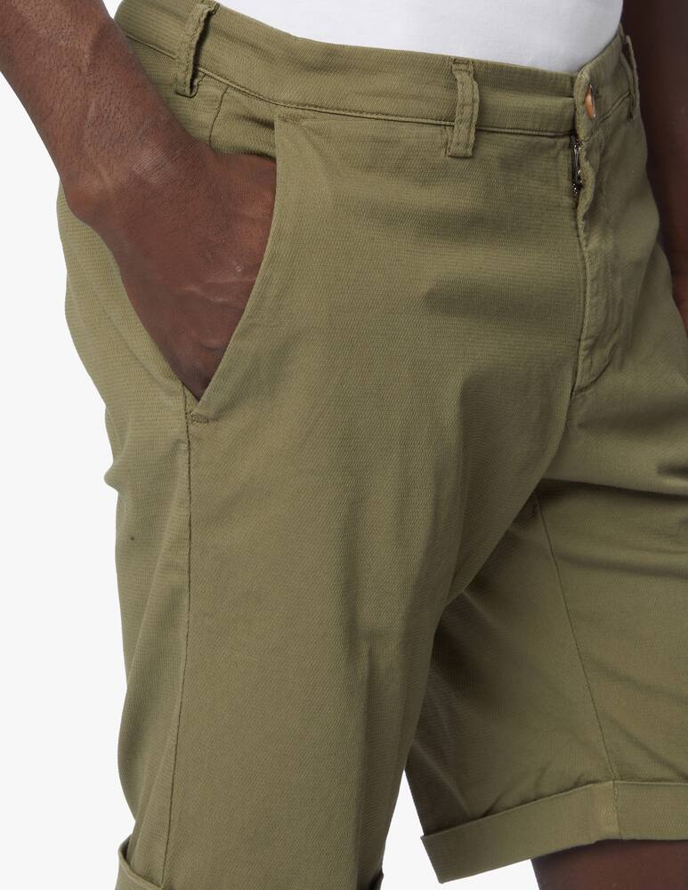 rinascente Trussardi Pantaloni corti chino piquet - oliva