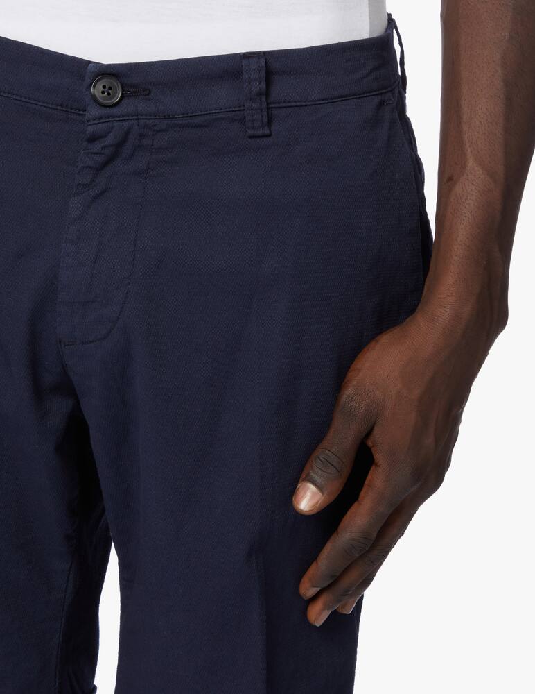 rinascente Trussardi Piquet short chino pants - blue