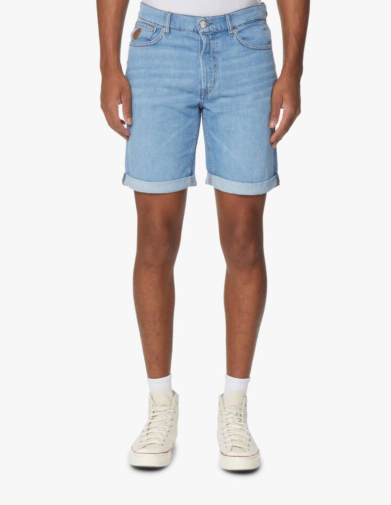 rinascente Trussardi Cotton linen denim short - blue