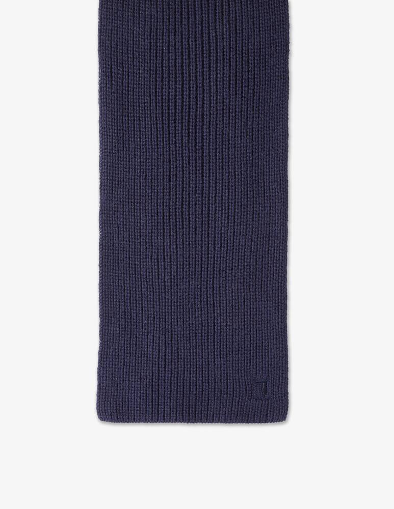 rinascente Trussardi Scarf with embroided logo- navy - Blue