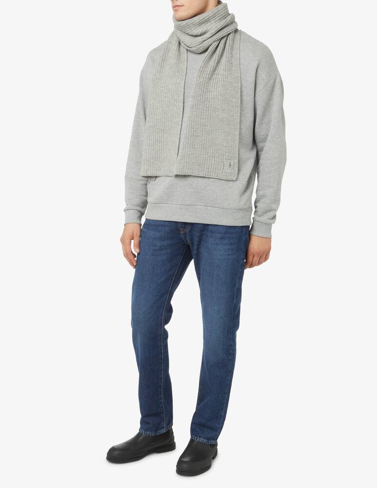 rinascente Trussardi Sciarpa con logo applicato - Grigio