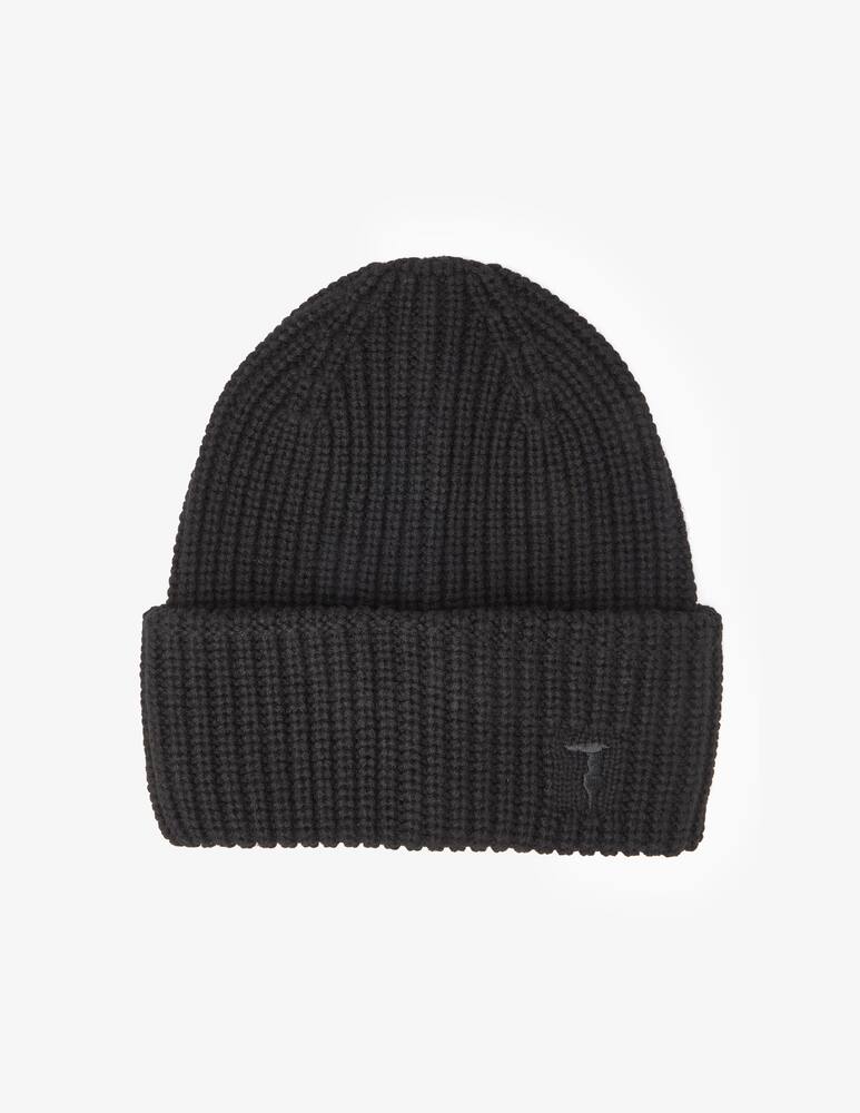 rinascente Trussardi Beannie with applied logo - Black